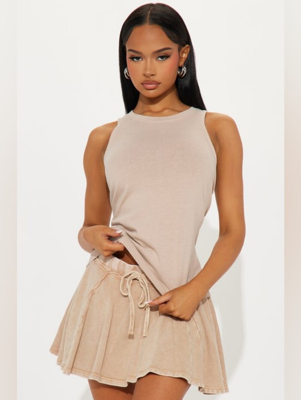 NWT! Taupe Sleeveless Tank, Medium